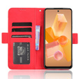 Etui z klapką do Infinix Hot 40i, Card Slot, czerwone
