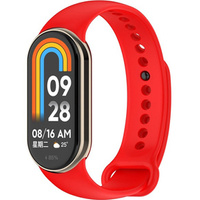 Pasek Silikonowy do Xiaomi Smart Mi Band 8 / Xiaomi Smart Mi Band 9, Czerwony