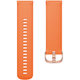 Pasek Silikonowy Uniwersalny 20mm, ze złotą klamrą, Pomarańczowy