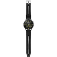 Pasek silikonowo nylonowy Uniwersalny 22mm, Czarny