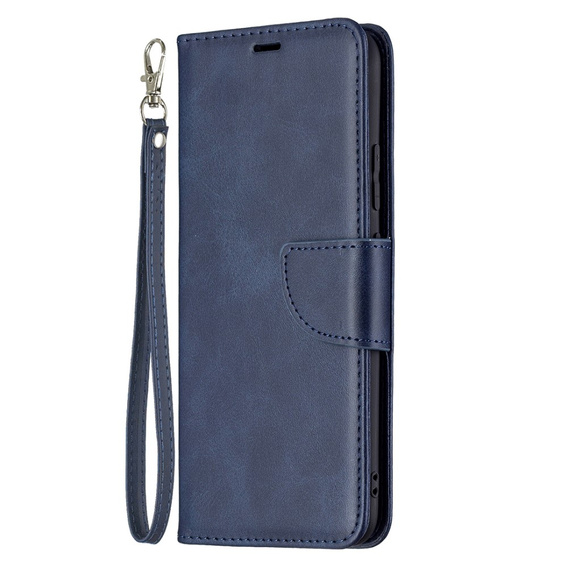 Etui Wallet with Strap do Realme C21, Blue