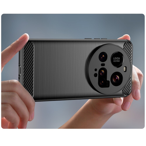 Etui do Xiaomi 15 Ultra, Carbon, czarne