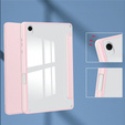 Etui do Samsung Galaxy Tab S11, Smartcase Hybrid, z miejscem na rysik, różowe