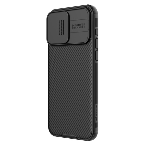 Etui do iPhone 15 Pro, pancerne Nillkin, CamShield Pro, Czarne
