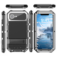 Etui pancerne do iPhone 16E, R-JUST, srebrne