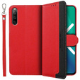 Etui z klapką do Sony Xperia 10 IV, KHAZNEH RFID Case, czerwone