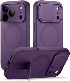 Etui do iPhone 17 Pro, Suritch Shockproof, do MagSafe – fioletowe