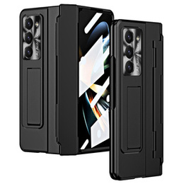 Etui ochronne PC z podstawką i ochroną zawiasu do Samsung Galaxy Z Fold6 5G – czarne