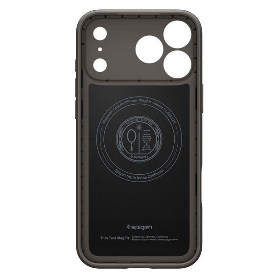 Etui Spigen do iPhone 17 Pro, Thin Fit Mag MagSafe, Gunmetal