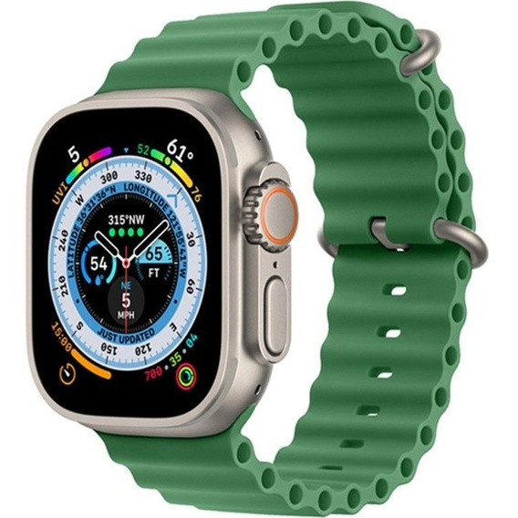 Pasek Silikonowy do Apple Watch 1/2/3/4/5/6/7/8/9/10/11/SE Ultra 1/2/3 42/44/45/46/49mm, Zielony