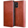 Skórzane Etui Wallet do Realme 8i, Brown