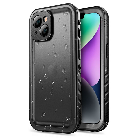 Etui Tech-Protect Waterproof IP68 Case do iPhone 14, Black