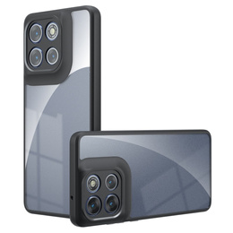 Etui do Motorola Moto G86 5G / G86 Power 5G, z ochroną aparatu, przezroczyste z czarną ramką