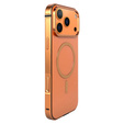 Etui do iPhone 17 Pro, Metal Frame, do MagSafe – pomarańczowe