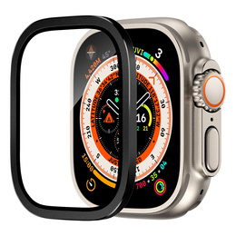 Szkło Hartowane z Ramką do Apple Watch Ultra 1/2/3 49mm, czarne
