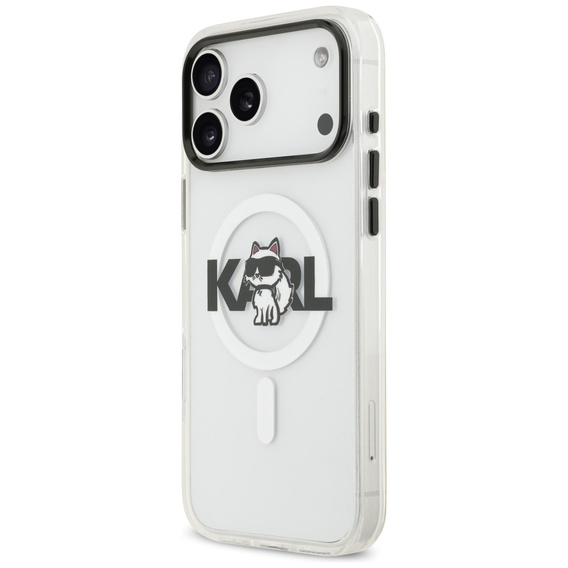 Etui Karl Lagerfeld do iPhone 17 Pro Max, IML Choupette MagSafe, przezroczyste