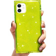 Etui Square Glitter do iPhone 12, Green