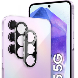 2x Szkło hartowane na aparat ERBORD do Samsung Galaxy A55 5G, czarne