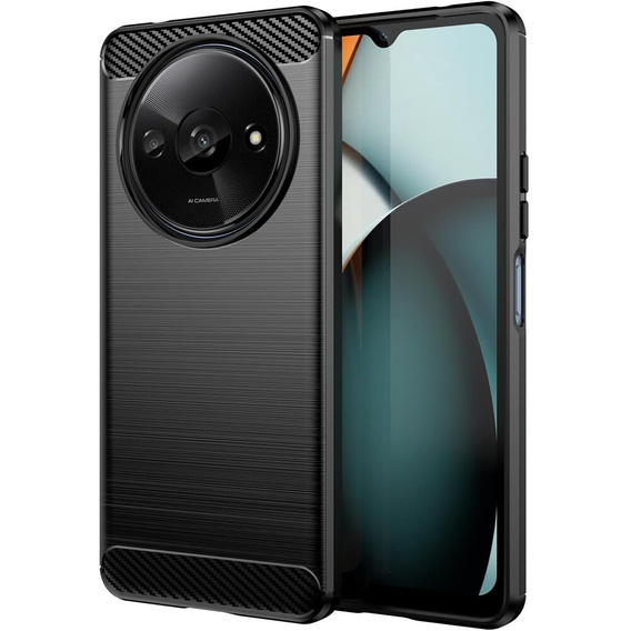 Etui do Xiaomi Redmi A3, Carbon, czarne