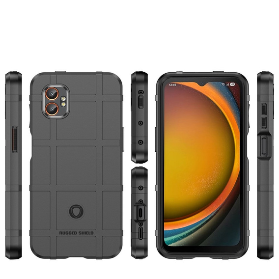 Wytrzymałe etui TPU do Samsung Galaxy XCover 7 Pro – teksturowana ochrona - czarne