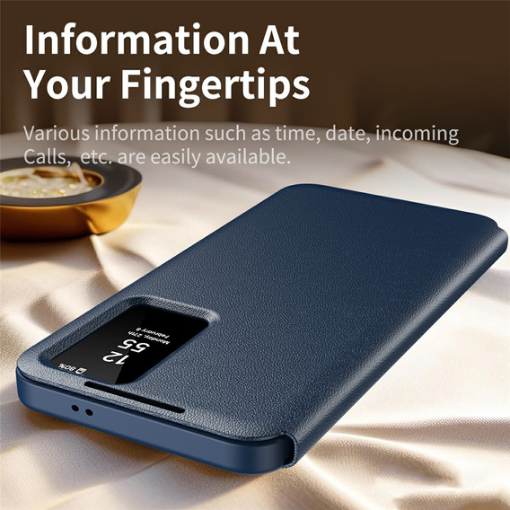 Etui do Samsung Galaxy S26 Ultra, Smart View Wallet, granatowe