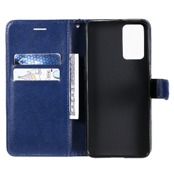 Etui Wallet do Oppo Reno6 5G, Blue