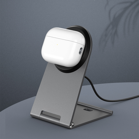 Bezprzewodowa ładowarka indukcyjna do MagSafe, szara