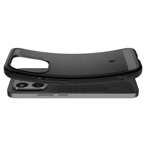 Etui Spigen do Xiaomi 15T, Rugged Armor, Matte Black