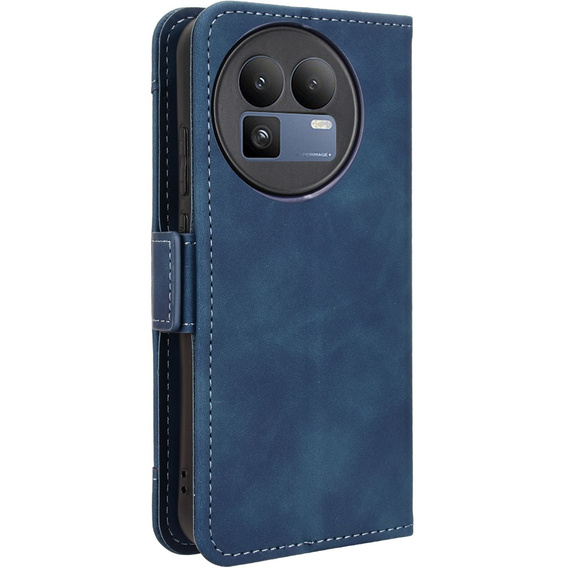 Etui z klapką do Realme GT 8 Pro, Card Slot, niebieskie