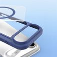Etui z klapką Dux Ducis do iPhone Air, Skin X Pro, do MagSafe, granatowe