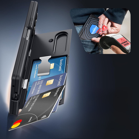 Etui do Samsung Galaxy Z Fold7, Tongate Wallet, czarne