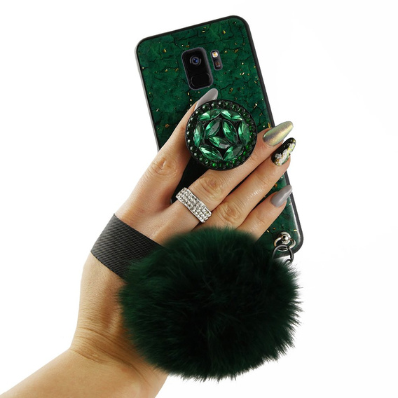 Etui Epoxy Gold Samsung Galaxy S9 - Green