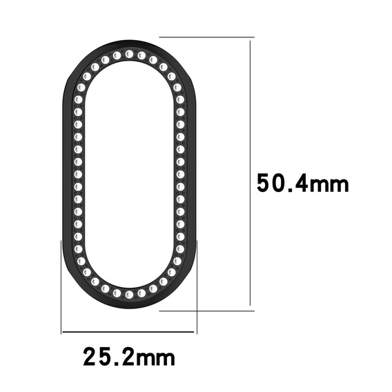 Etui z Diamentami do Xiaomi Smart Mi Band 9, Beżowe