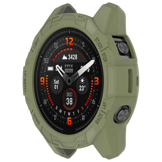 Etui Obudowa do Garmin Fenix 7X/7X Pro/Epix Pro Gen 2 51mm, Zielone