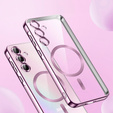 Etui do Samsung Galaxy A15 4G/5G, Electro MagSafe, różowe + Szkło na ekran