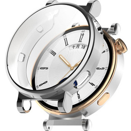 2w1 Etui z Osłoną na ekran do Huawei Watch GT 4 41mm, Srebrne