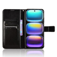 Etui z klapką do Infinix Hot 50 4G, Crazy Horse Wallet, czarne