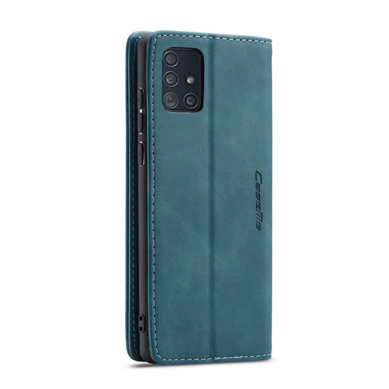 Etui CASEME do Samsung Galaxy A71, Leather Wallet Case, zielone