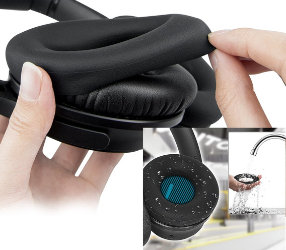 Poduszki/Nauszniki do słuchawek Bose QC45 / QC35 / QC25 / QC15 / AE2 - czarne