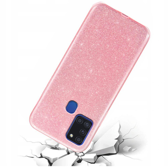 Etui Glitter Case do Samsung Galaxy A21S, Pink