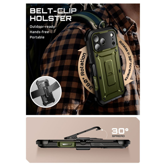 Etui Supcase do iPhone 17 Pro, Unicorn Beetle Pro, Guldan