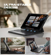 Etui z klawiaturą do Samsung Galaxy Tab A9+, Dexnor Magnetic Keyboard Touchpad, czarne