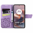 Etui z klapką do Motorola Moto G86 5G, Butterfly, fioletowe