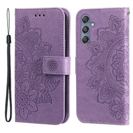 Etui z klapką do Samsung Galaxy M34 5G, Mandala, fioletowe