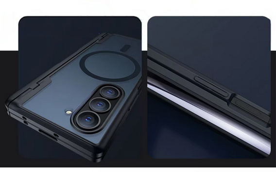 Etui do Samsung Galaxy Z Fold6 5G, Mobosi kompatybilny z MagSafe, czarne