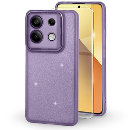 Etui do Xiaomi Redmi Note 13 5G, Glittery Powder, fioletowe + Szkło hartowane 9H
