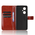 Etui z klapką do Huawei Nova 11i, Crazy Horse Wallet, brązowe