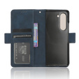 Etui z klapką do Samsung Galaxy Z Fold 5 5G, Card Slot, granatowe