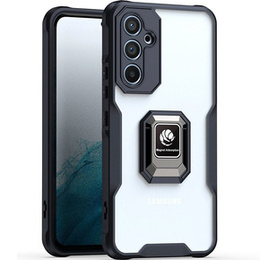 Etui do Samsung Galaxy A54 5G, pancerne z podstawką, czarne