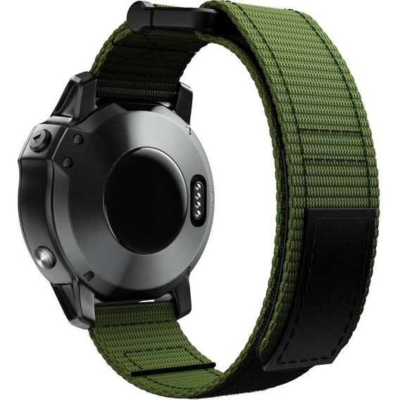 Pasek nylonowy do Garmin Fenix 7X/6X Pro/Tactix 7 26mm, Green